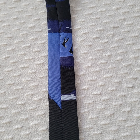 Tie Men's Deer Buck Night Scene Handmade Neck Tie - Picture 11 of 15